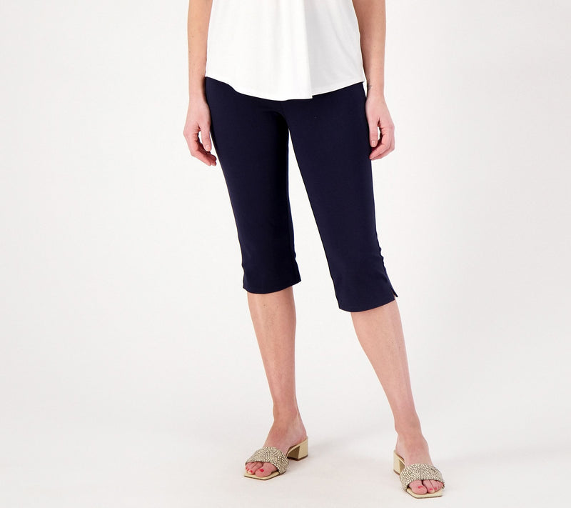 Susan Graver Weekend Essentials Pet. Premium Stretch Pedal Pushers — View 11