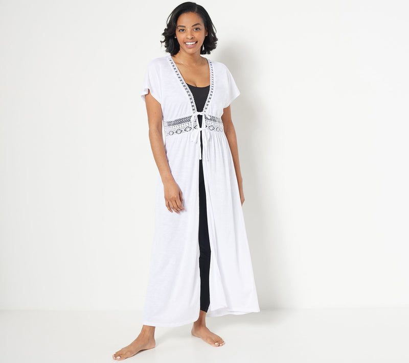 Belle Beach by Kim Gravel Petite Slub Knit Cover Up — View 3