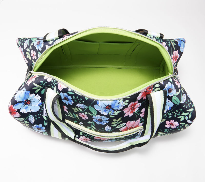 AHDORNED Printed Neoprene Duffel Bag w/ Trolley Sleeve — View 4