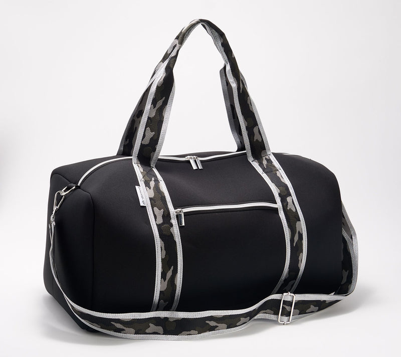 AHDORNED Printed Neoprene Duffel Bag w/ Trolley Sleeve — View 11