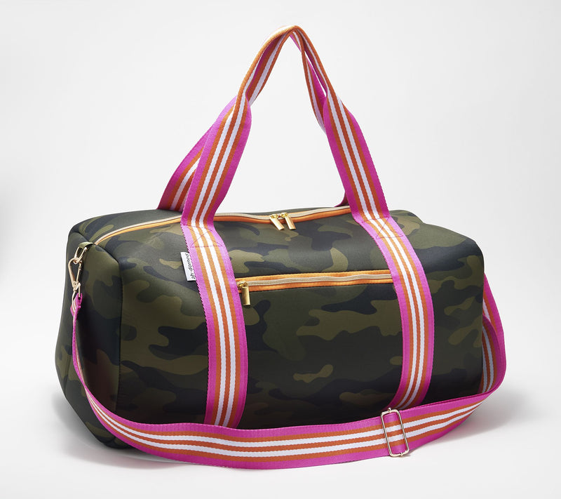 AHDORNED Printed Neoprene Duffel Bag w/ Trolley Sleeve — View 16