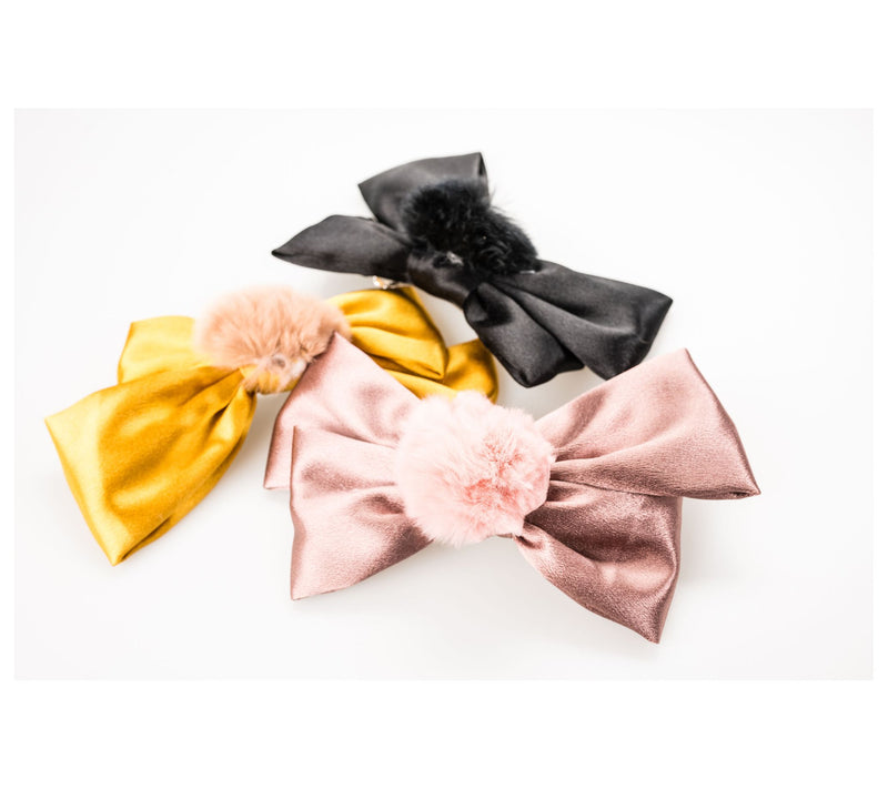 Violet & Brooks Statement Pom-Pom Satin Barrett e - Blair — View 3
