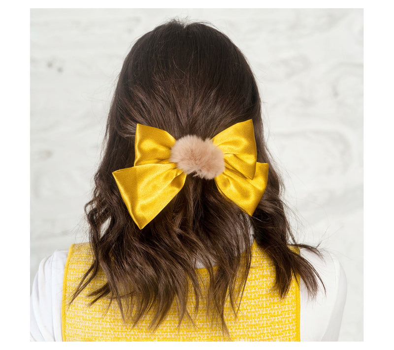 Violet & Brooks Statement Pom-Pom Satin Barrett e - Blair — View 11