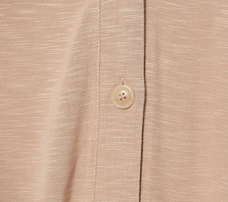 Susan Graver Weekend Textured Jersey Knit Button Front Cardigan — View 11