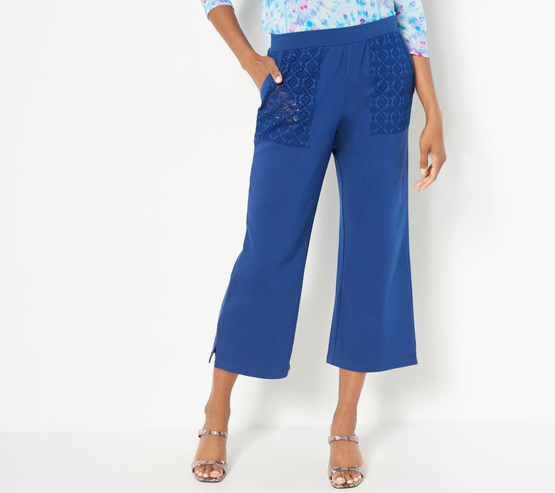 LOGO Lounge by Lori Goldstein Regular Crop Pants — View 5