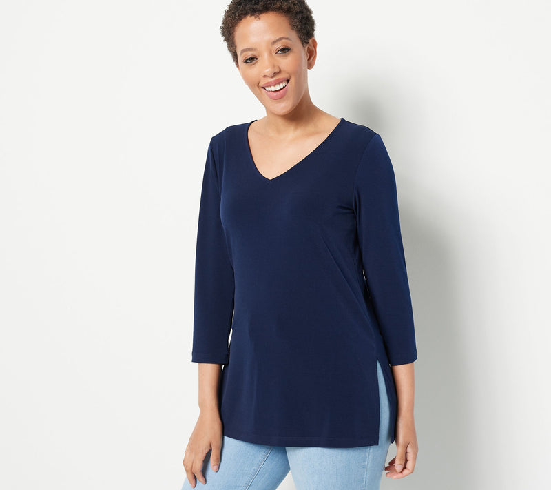 Susan Graver Modern Essentials Regular Liquid Knit Tunic — View 11