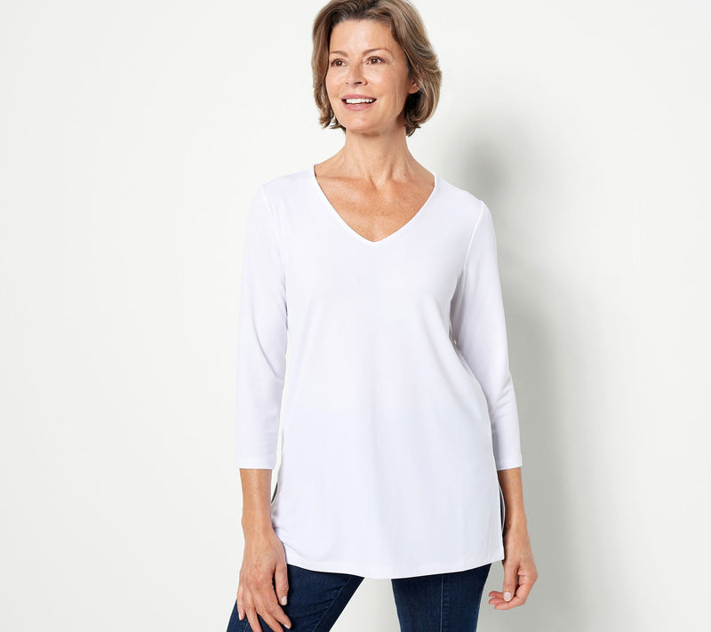 Susan Graver Modern Essentials Regular Liquid Knit Tunic — View 17