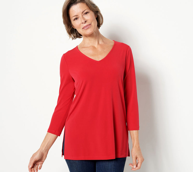Susan Graver Modern Essentials Regular Liquid Knit Tunic — View 13