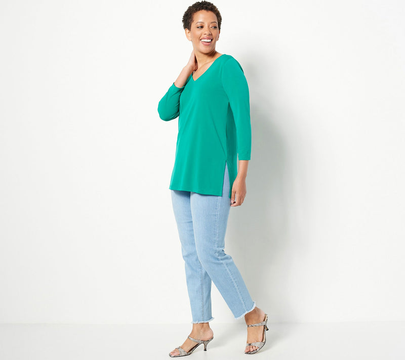 Susan Graver Modern Essentials Regular Liquid Knit Tunic — View 19