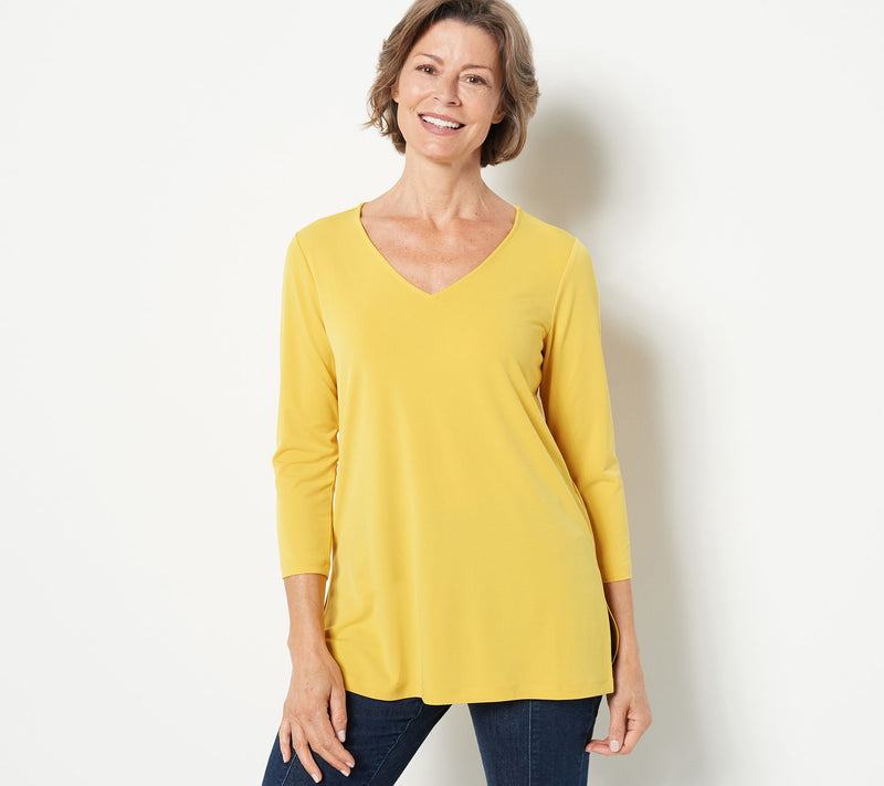 Susan Graver Modern Essentials Petite Liquid Knit Tunic — View 7
