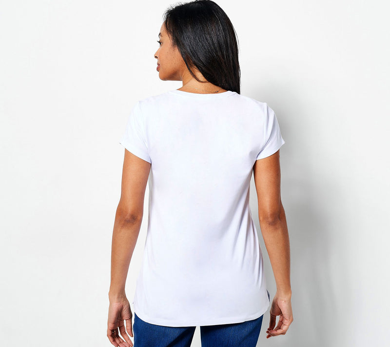 Isaac Mizrahi Live! Printed Pride Tee — View 3