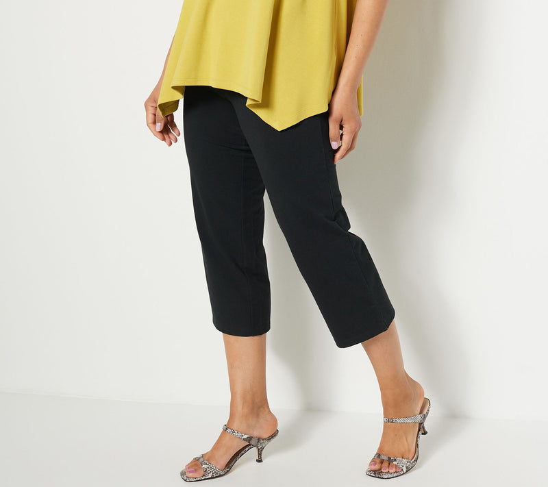 Women with Control Tall Tummy Control Full Leg Crop Pants — View 5