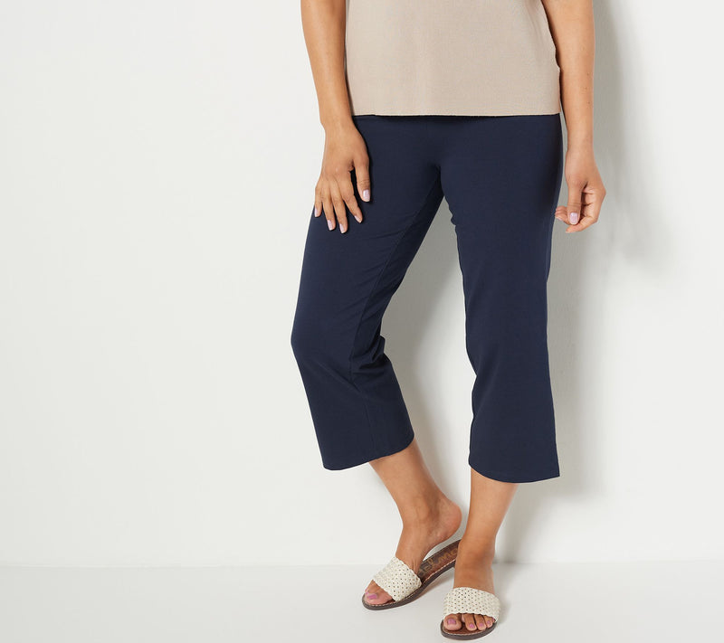 Women with Control Tall Tummy Control Full Leg Crop Pants — View 11
