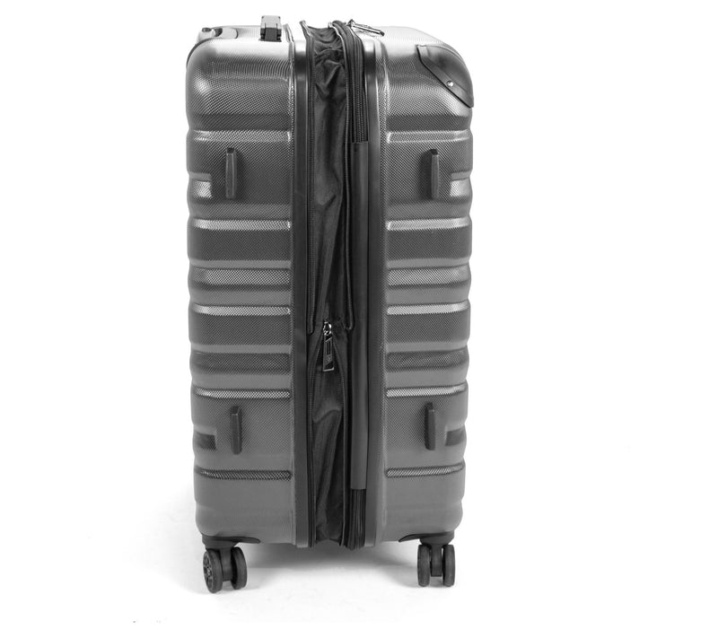 American Flyer Mina 3-Piece Hardside Luggage Se t - Grey — View 7