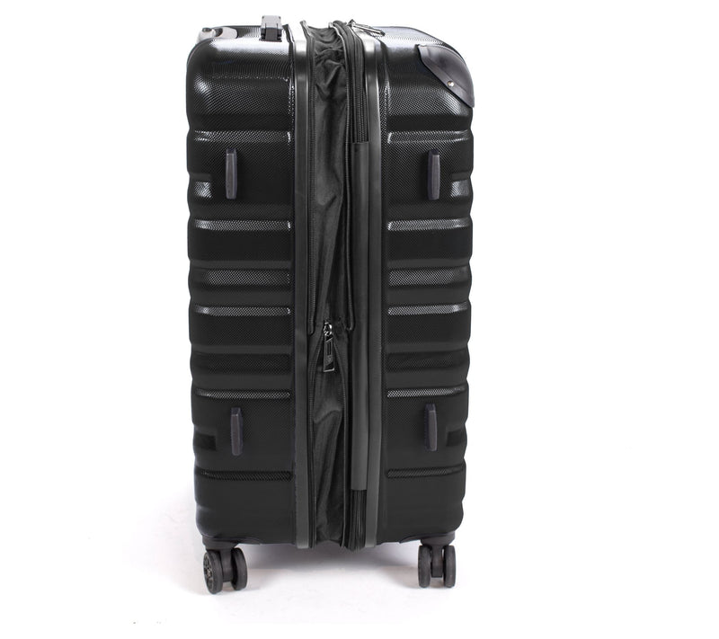 American Flyer Mina 3-Piece Hardside Luggage Se- Black — View 7