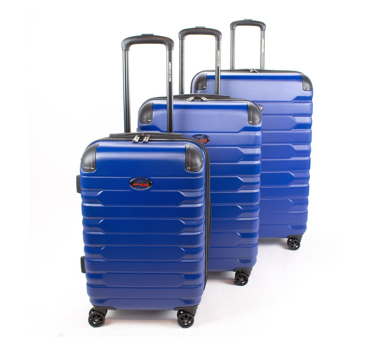 American Flyer Mina 3-Piece Hardside Luggage Se- Blue — Main view