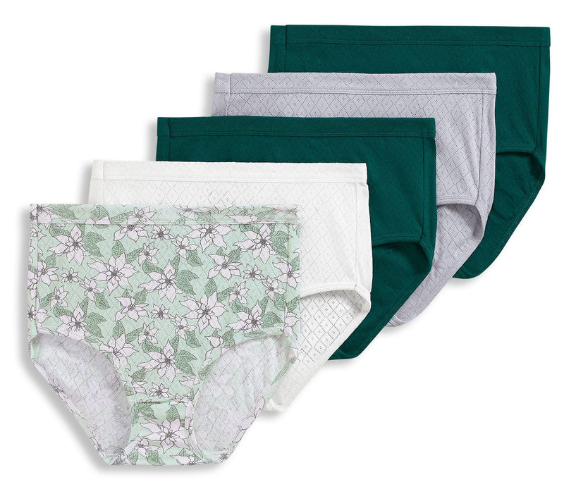Jockey Elance Breathe Cotton Brief Panties Set Of 5 — View 6