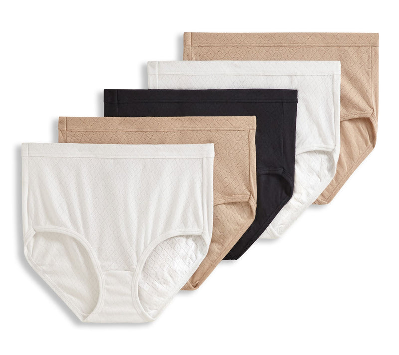 Jockey Elance Breathe Cotton Brief Panties Set Of 5 — View 20