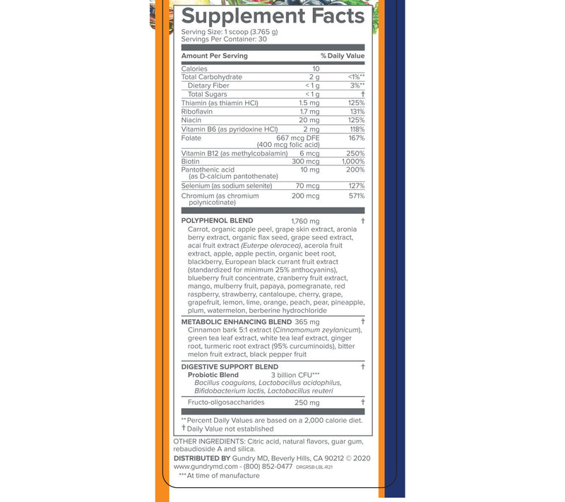 Gundry MD Vital Reds Nutrient Powder Mix 60 Day Supply — View 3