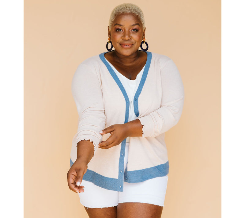 Candace Cameron Bure Surfside Button-Front V-Neck Cardigan — View 18