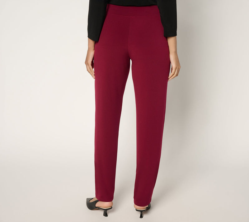 Susan Graver Modern Essentials Reg Liquid Knit Slim Leg Pants — View 12