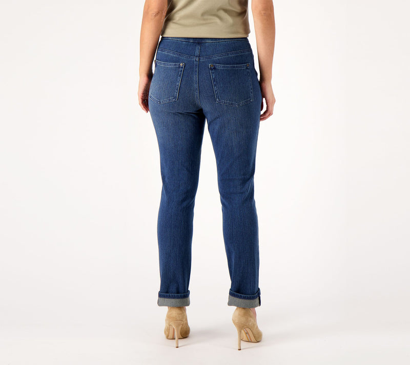 Belle by Kim Gravel Tall Flexibelle Rollabelle Jeans — View 14