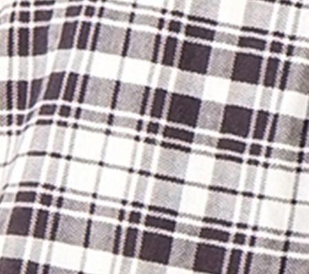 Candace Cameron Bure Plaid Flutter- Sleeve Blouse w/Ruffle Collar — View 5