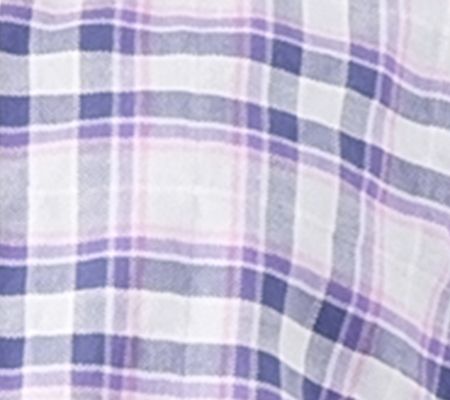 Candace Cameron Bure Plaid Flutter- Sleeve Blouse w/Ruffle Collar — View 6