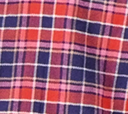 Candace Cameron Bure Plaid Flutter- Sleeve Blouse w/Ruffle Collar — View 7