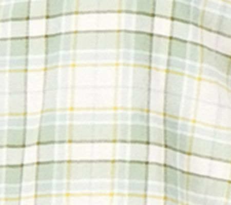 Candace Cameron Bure Plaid Flutter- Sleeve Blouse w/Ruffle Collar — View 8