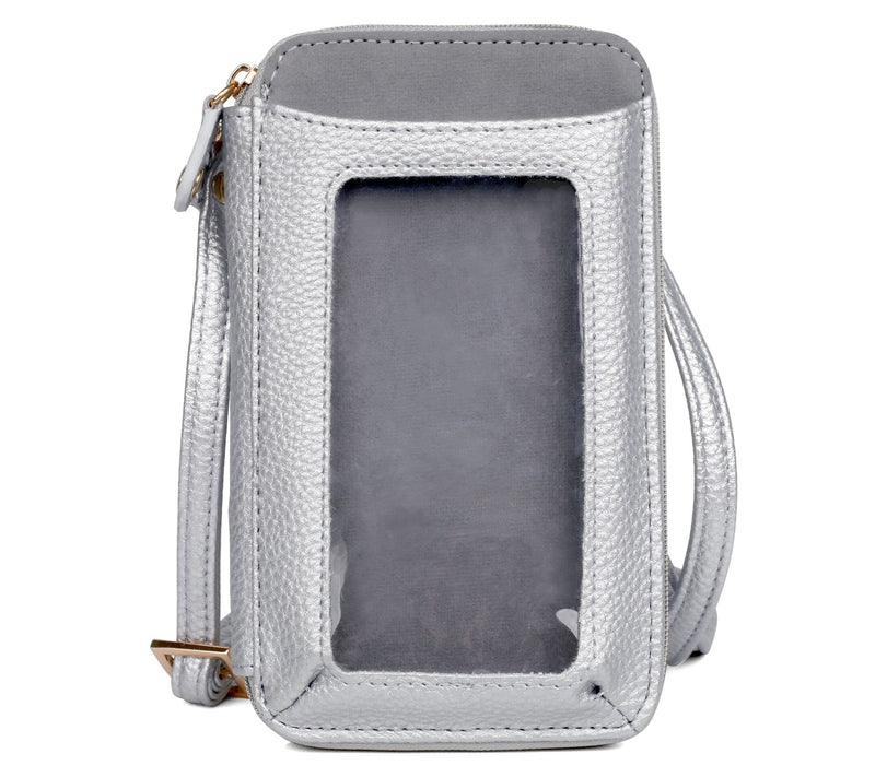 Julia Buxton RFID Everywhere Crossbody - Pebble — View 11