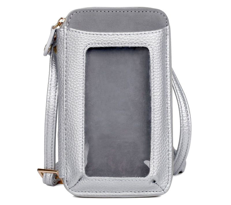 Julia Buxton RFID Everywhere Crossbody - Pebble — Main view