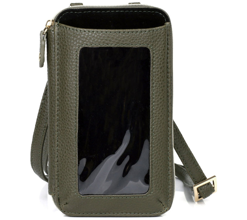 Julia Buxton RFID Everywhere Crossbody - Pebble — View 29
