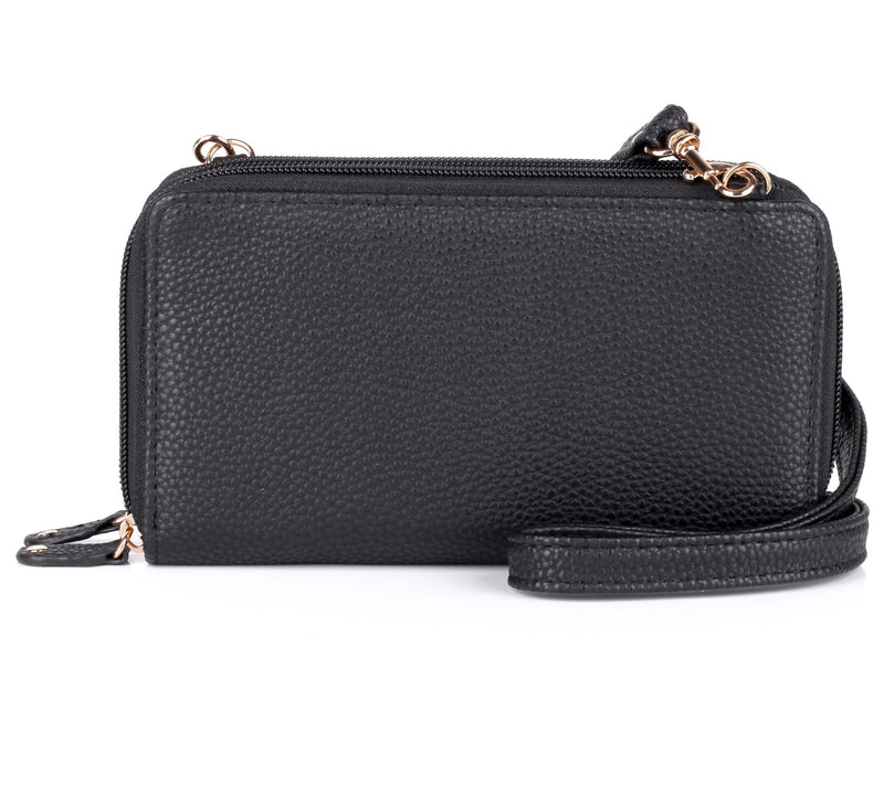 Julia Buxton RFID Ultimate Double Zip Organizer - Pebble — View 13