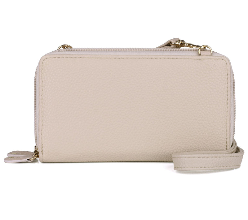 Julia Buxton RFID Ultimate Double Zip Organizer - Pebble — View 9