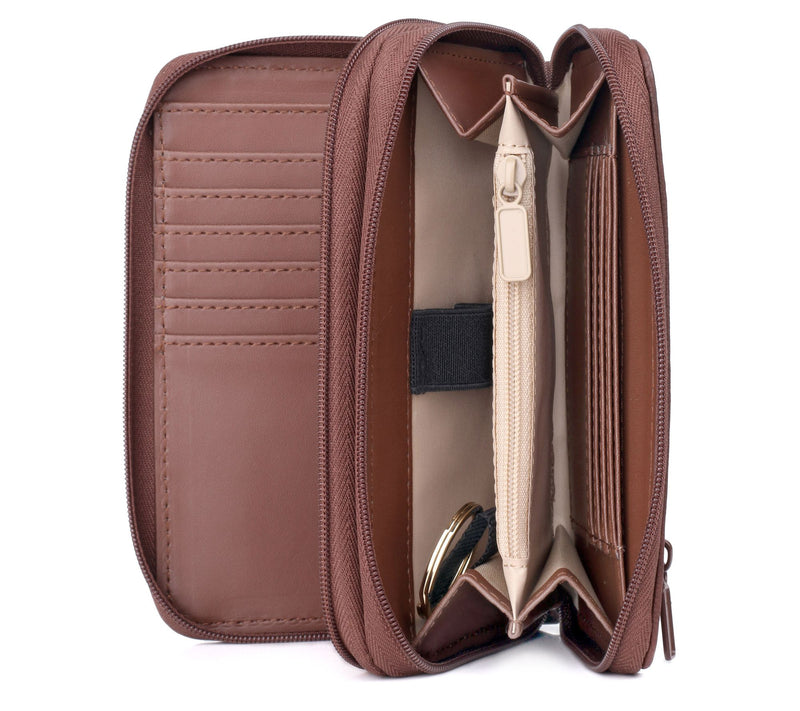 Julia Buxton Heiress Double Zip Organizer Walle — View 14