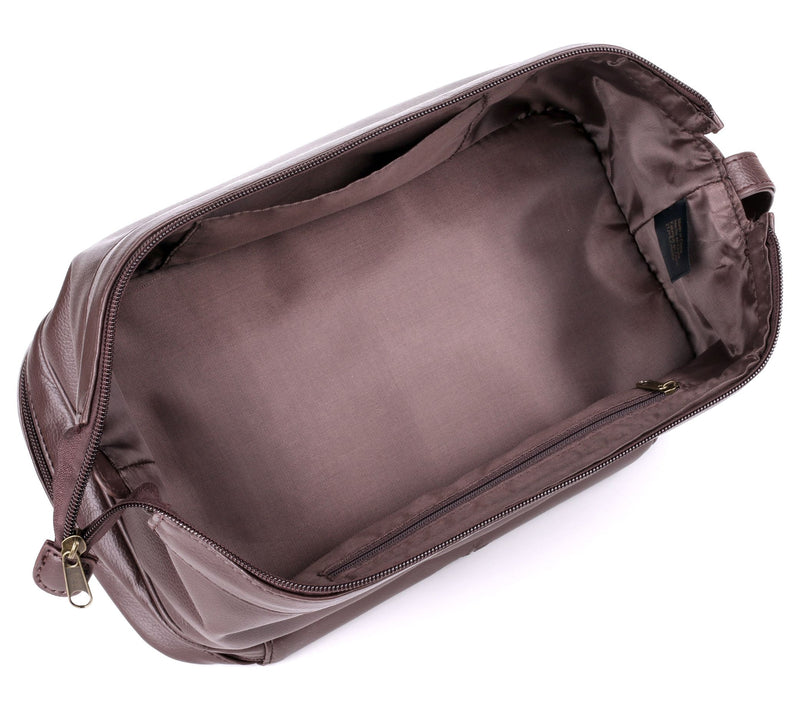 Dopp Men's Jumbo Leather Kit with Bonus Traveltems — View 9