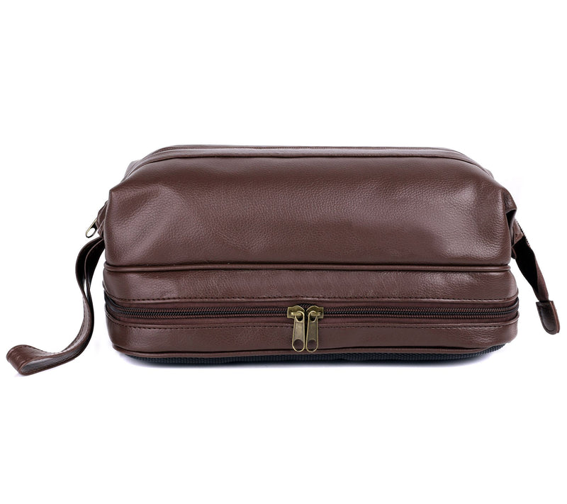 Dopp Men's Jumbo Leather Kit with Bonus Traveltems — View 6