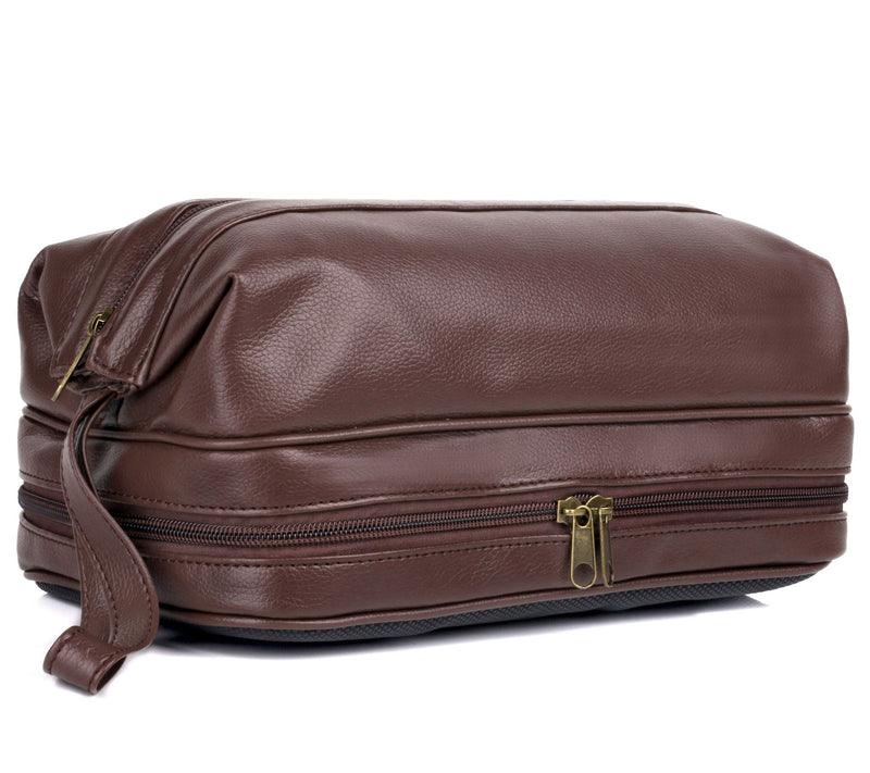 Dopp Men's Jumbo Leather Kit with Bonus Traveltems — View 7
