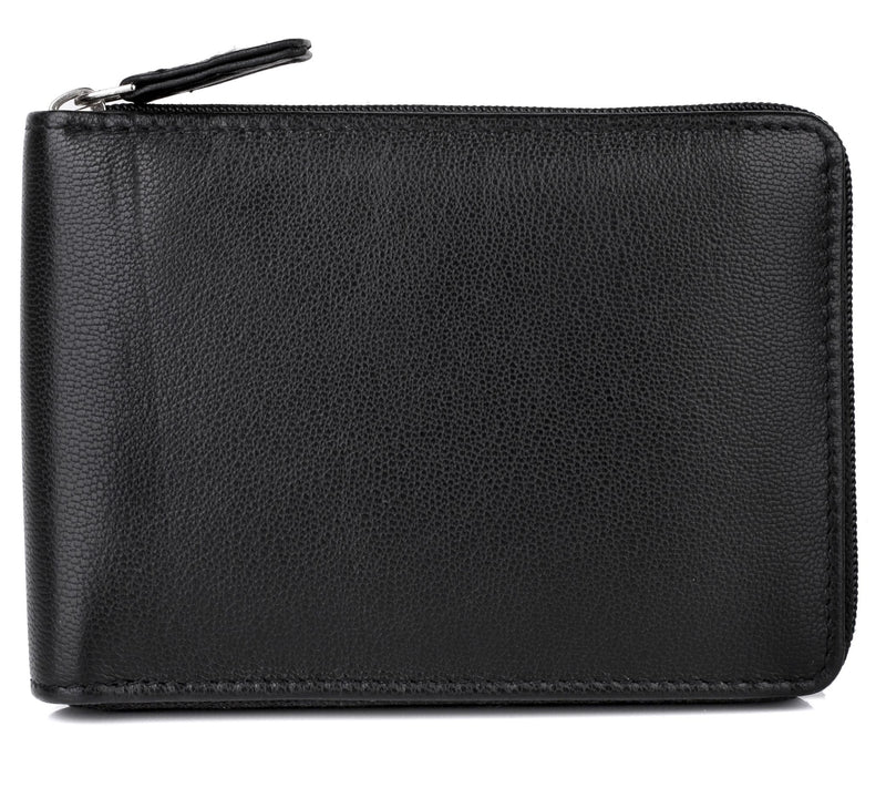 J.BUXTON Men's Emblem Zip-Around Billfold Walle — View 6