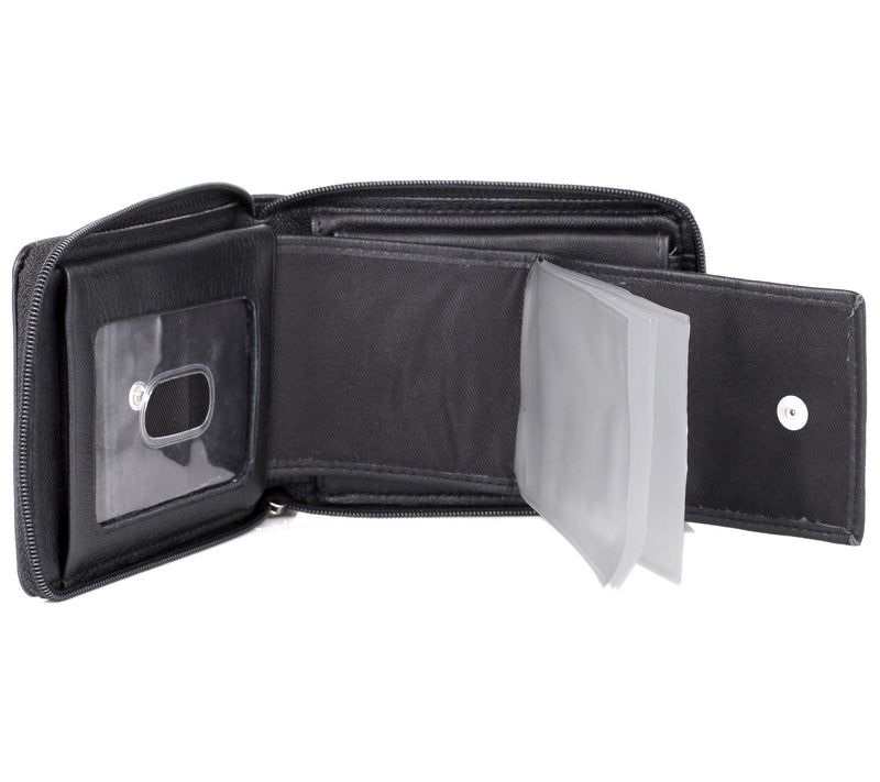 J.BUXTON Men's Emblem Zip-Around Billfold Walle — View 7