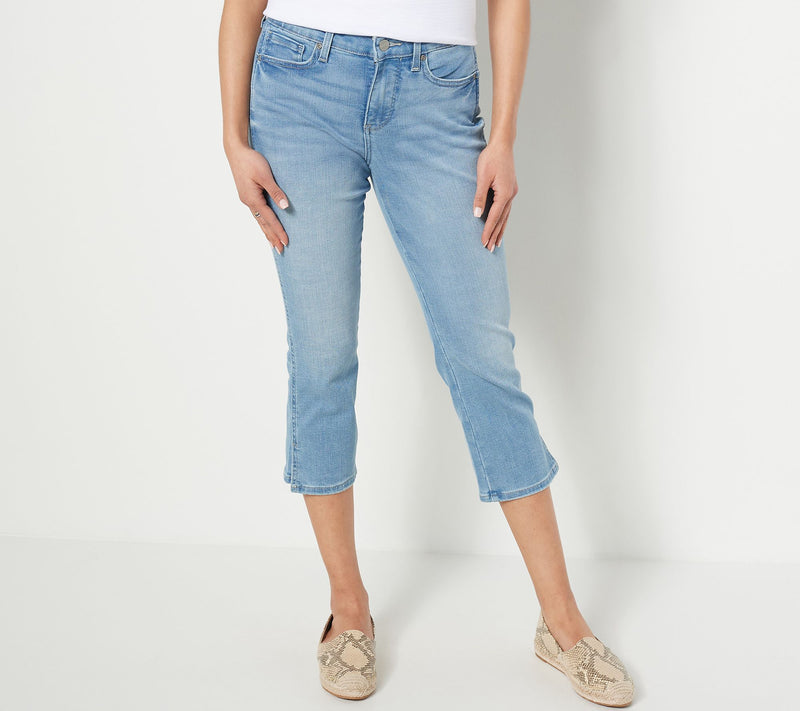 NYDJ Chloe Crop Jeans with Double Needle Slits- Easley — Main view