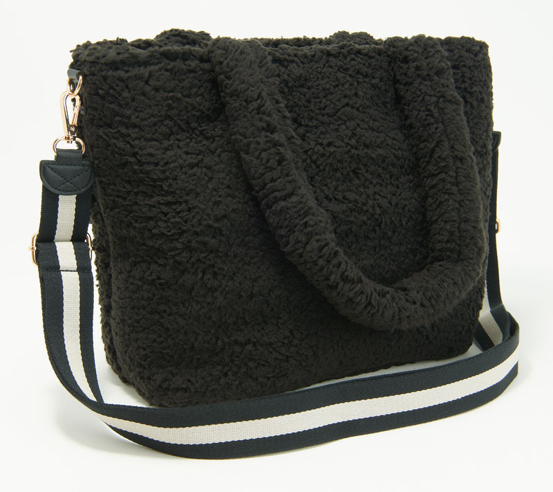 BumbleBella by Jill Martin Allover Sherpa Mid-Sized Tote — View 11