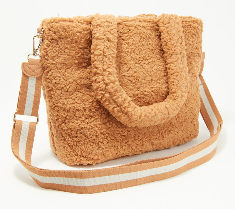 BumbleBella by Jill Martin Allover Sherpa Mid-Sized Tote — View 12