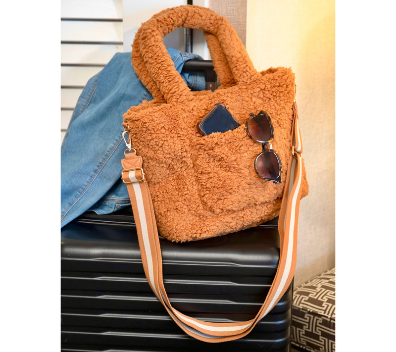 BumbleBella by Jill Martin Allover Sherpa Mid-Sized Tote — View 6
