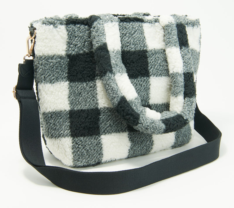 BumbleBella by Jill Martin Allover Sherpa Mid-Sized Tote — View 13