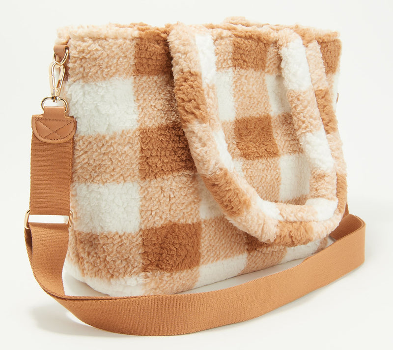 BumbleBella by Jill Martin Allover Sherpa Mid-Sized Tote — View 14