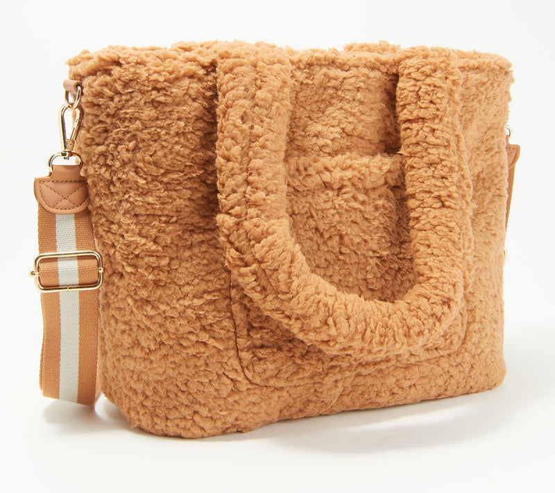 BumbleBella by Jill Martin Allover Sherpa Mid-Sized Tote — View 4