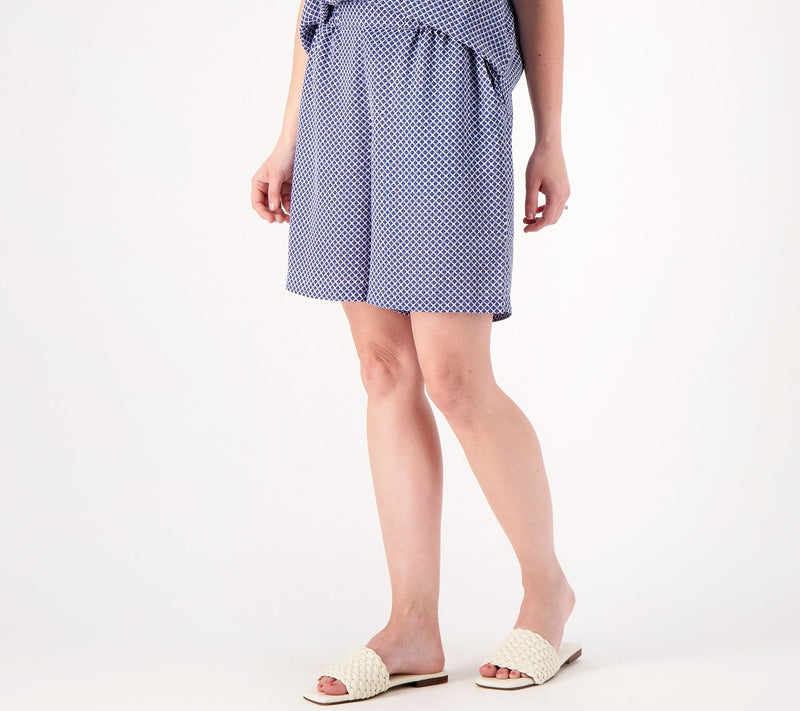 NYDJ Matching Blouse and Shorts Set — View 8
