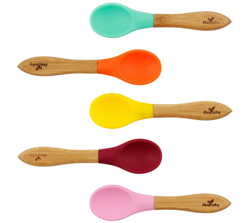 Avanchy Baby Bamboo Spoons - Set of 5 — View 5
